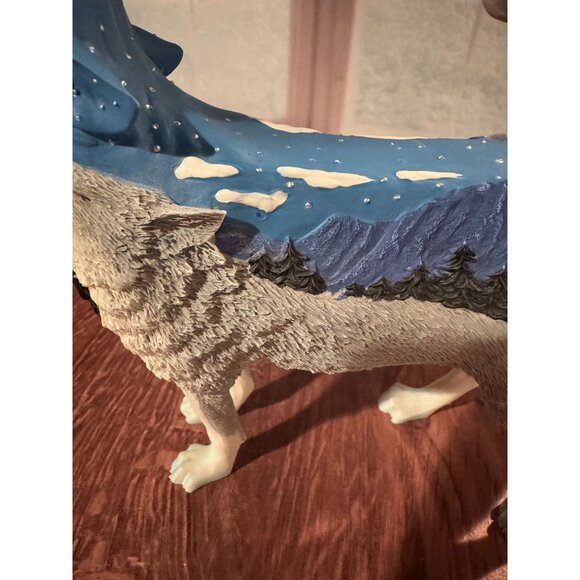 Set of 2 Retired Westland Giftware "Call of the Wolf" Resin Figurines (2008/2009 - Picture 14 of 15